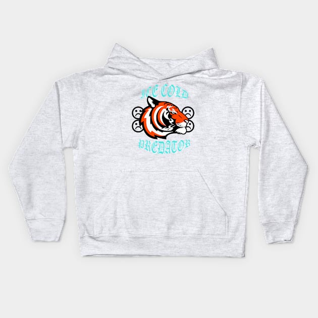 icy tiger predator Kids Hoodie by Simonpeters98